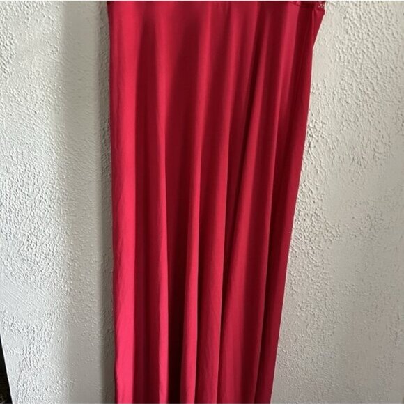 Carole Hochman Negligee Slip Dress Red lace Fairy Milkmaid Gown Romantic Xmas - Picture 8 of 8